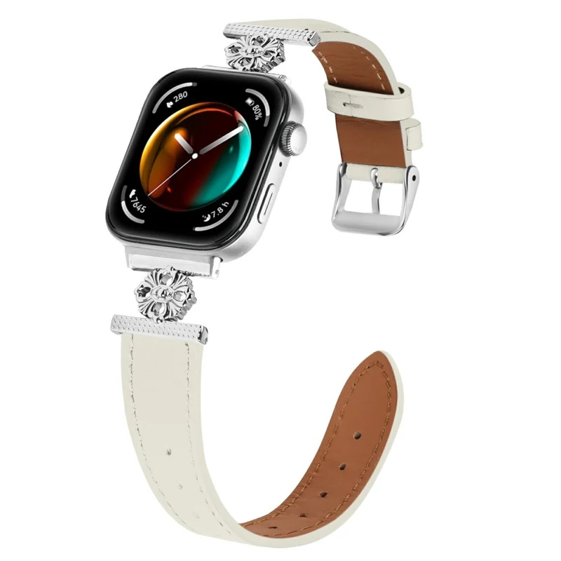 Bemerkenswert Prächtig Huawei Watch Fit 3 Echtes Leder Und Metall Armband