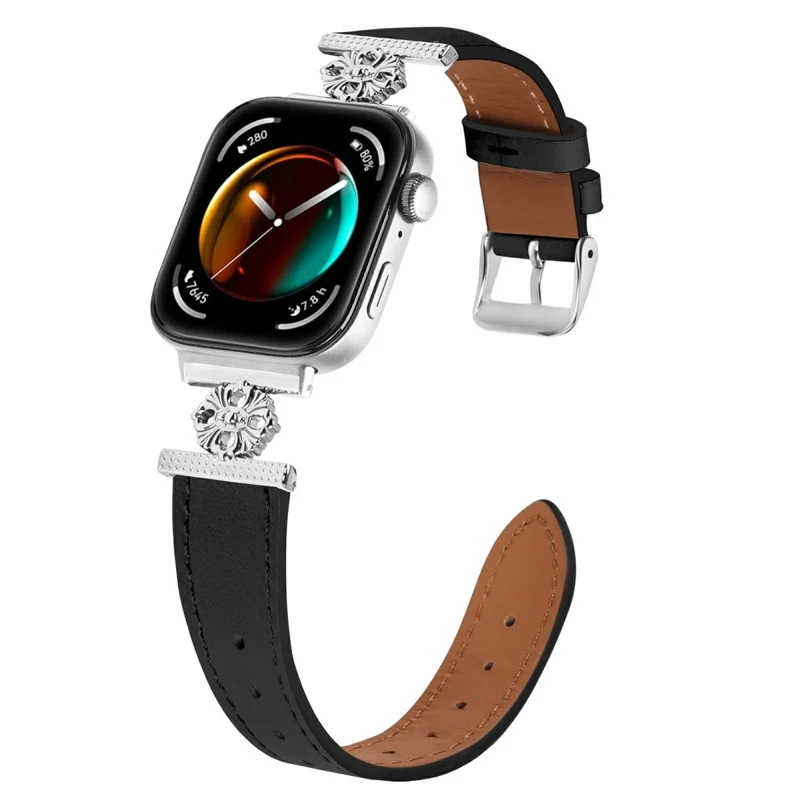 Bemerkenswert Prächtig Huawei Watch Fit 3 Echtes Leder Und Metall Armband