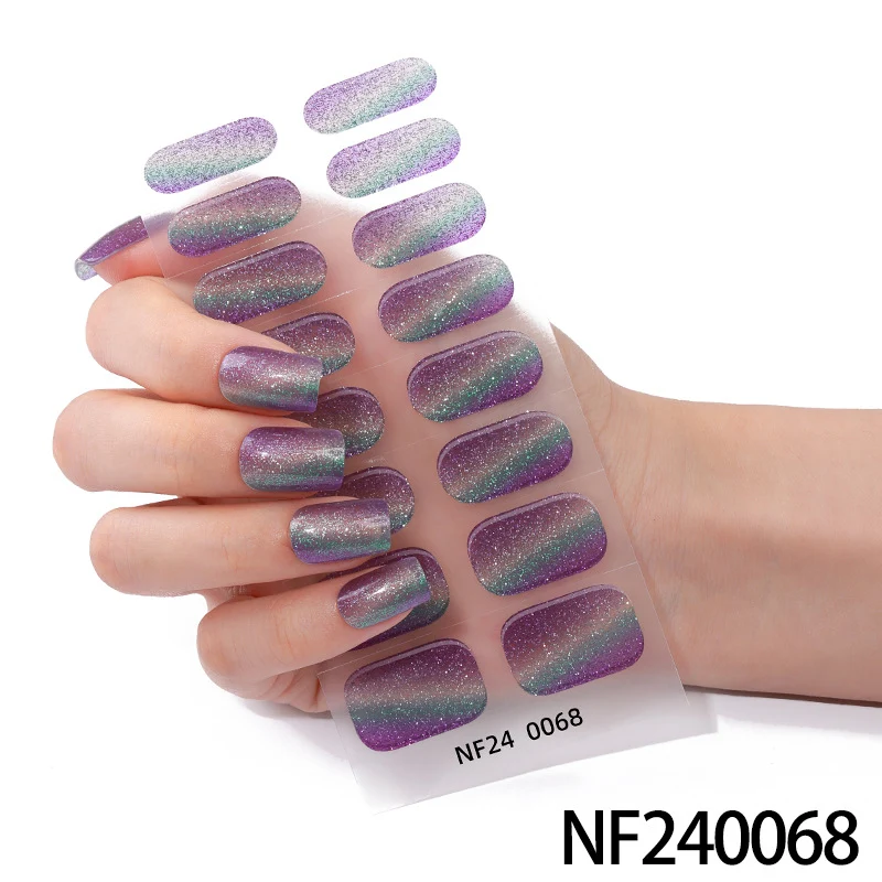 Glänzende Glossy Nail Wraps