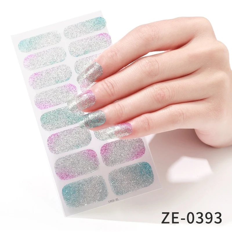 Glitter Ombre Nagelfolien