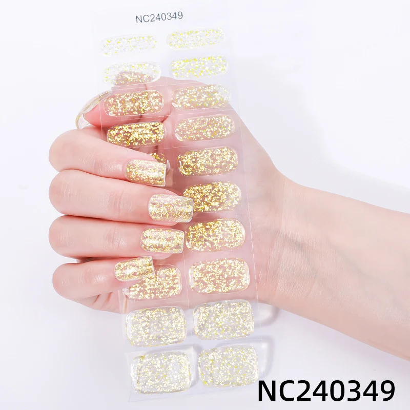 Glitzer-Gel-Nagel-Wraps