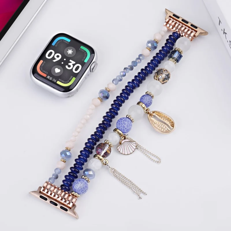 Sehr Stilvoll Apple Smartwatch Metall Und Stein Universell Armband