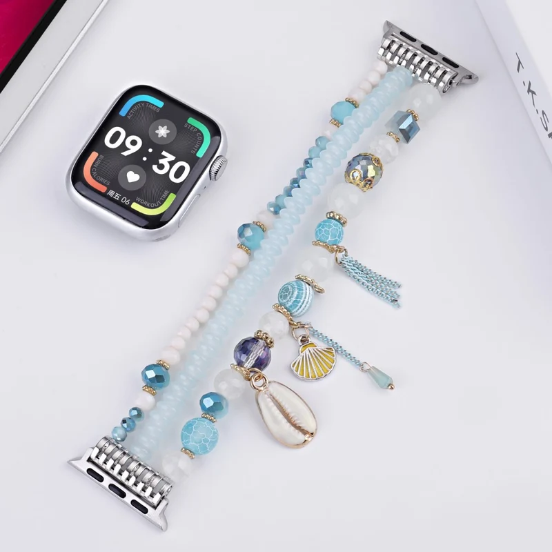Sehr Stilvoll Apple Smartwatch Metall Und Stein Universell Armband