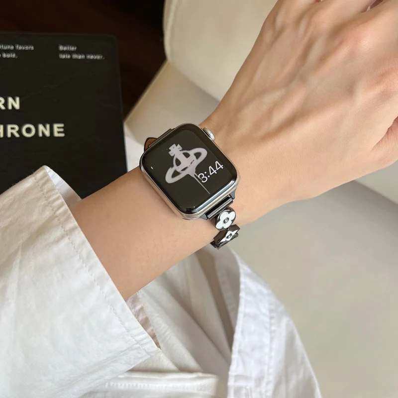 Absolut Zuverlässig Apple Smartwatch Metall Und Kunstleder Universell Armband