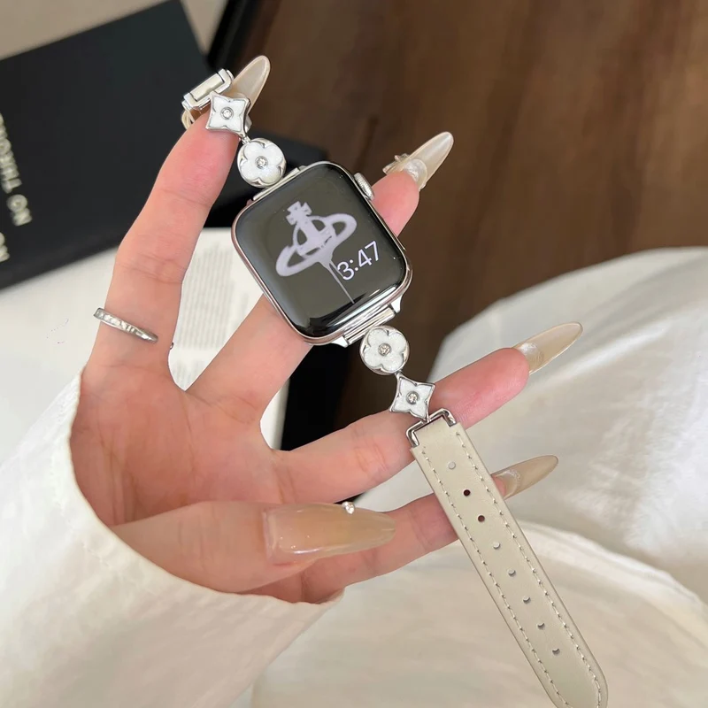 Absolut Zuverlässig Apple Smartwatch Metall Und Kunstleder Universell Armband