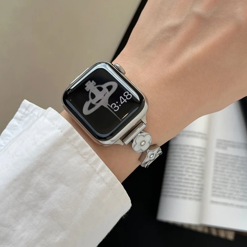 Absolut Zuverlässig Apple Smartwatch Metall Und Kunstleder Universell Armband