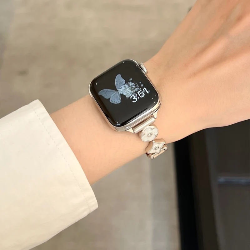 Absolut Zuverlässig Apple Smartwatch Metall Und Kunstleder Universell Armband