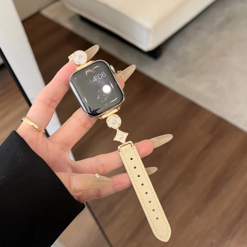 Absolut Zuverlässig Apple Smartwatch Metall Und Kunstleder Universell Armband