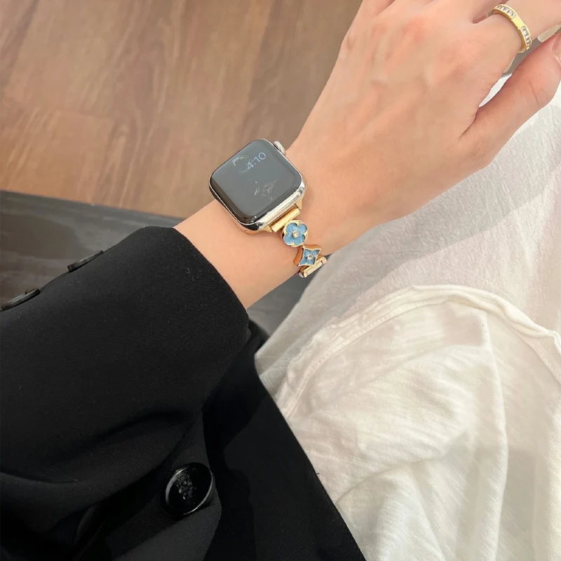 Absolut Zuverlässig Apple Smartwatch Metall Und Kunstleder Universell Armband
