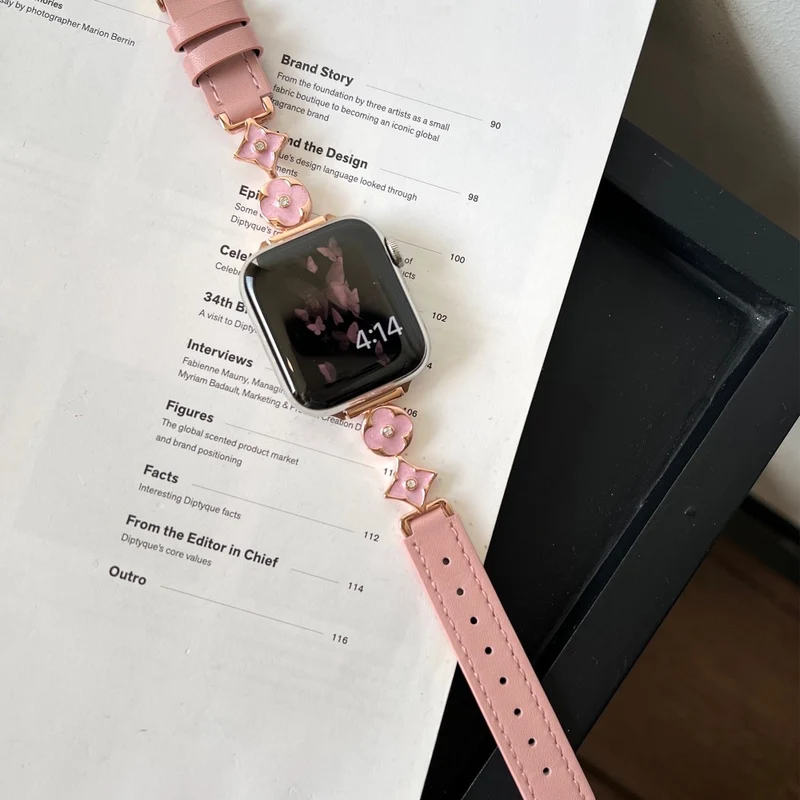 Absolut Zuverlässig Apple Smartwatch Metall Und Kunstleder Universell Armband
