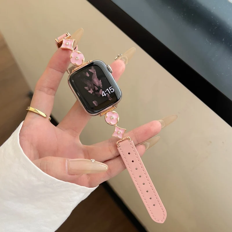 Absolut Zuverlässig Apple Smartwatch Metall Und Kunstleder Universell Armband