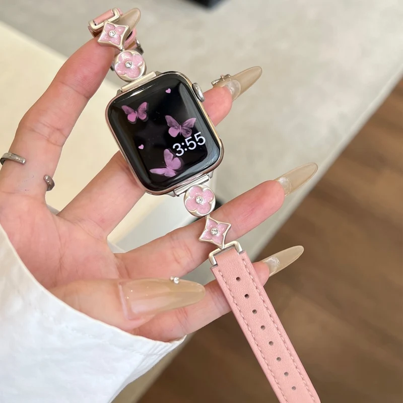 Unglaublich Gut Apple Smartwatch Metall Und Kunstleder Universell Armband