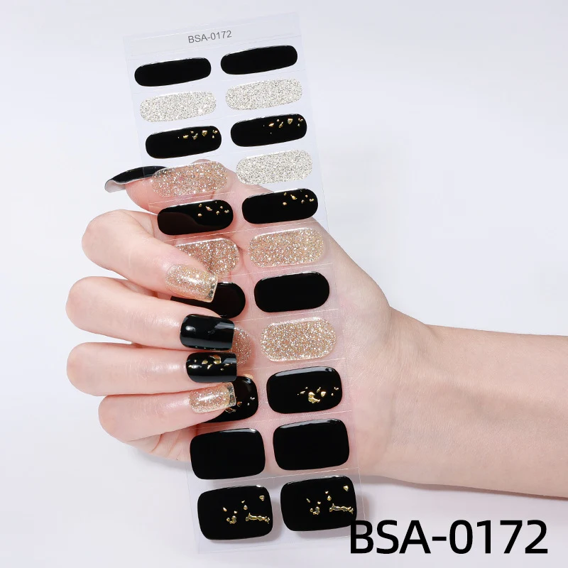 Strass-besetzte Nagelwickel