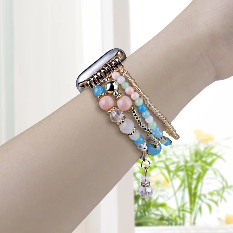 Mega Angenehm Apple Smartwatch Metall Und Stein Universell Armband