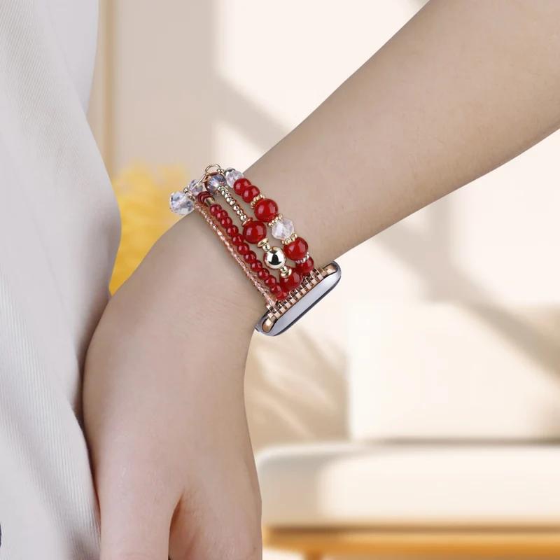 Mega Angenehm Apple Smartwatch Metall Und Stein Universell Armband