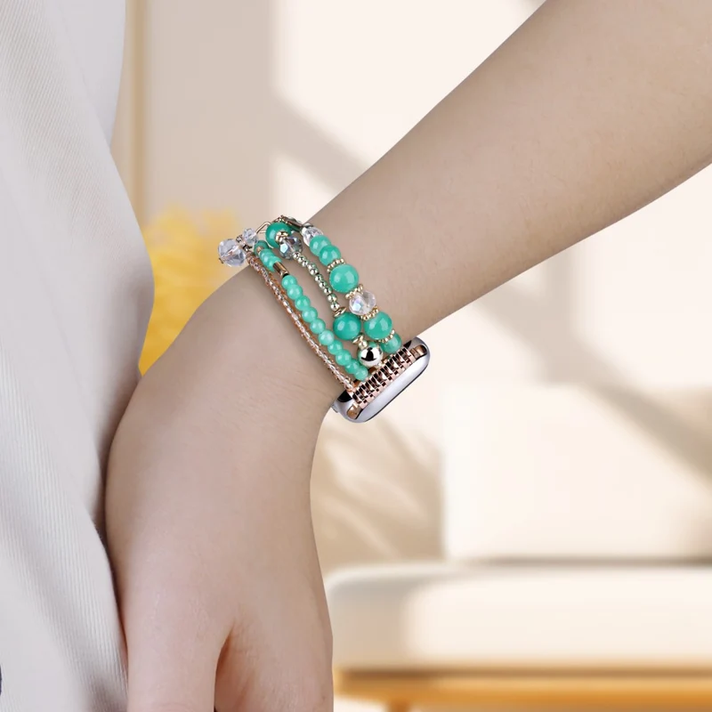 Mega Angenehm Apple Smartwatch Metall Und Stein Universell Armband