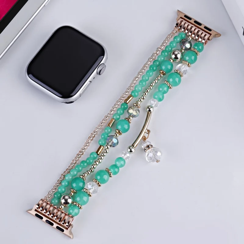 Mega Angenehm Apple Smartwatch Metall Und Stein Universell Armband