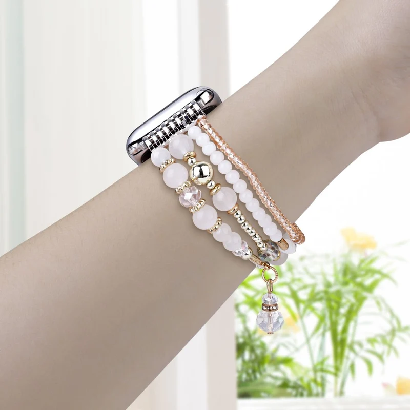 Mega Angenehm Apple Smartwatch Metall Und Stein Universell Armband