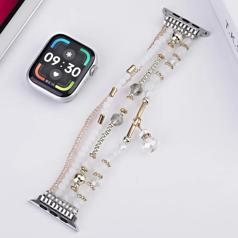 Mega Angenehm Apple Smartwatch Metall Und Stein Universell Armband