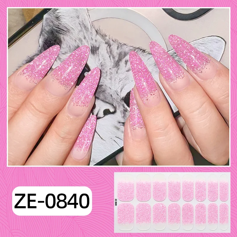 Glamorous Glitter Ombre Nagelwickel