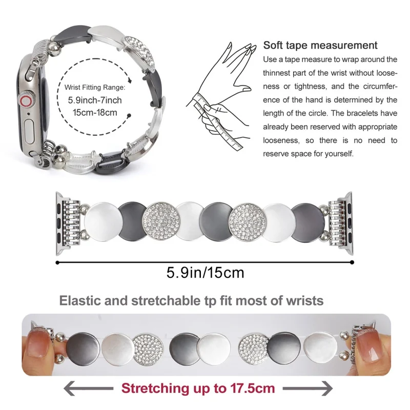 Absolut Fantastisch Apple Smartwatch Metall Und Stein Universell Armband