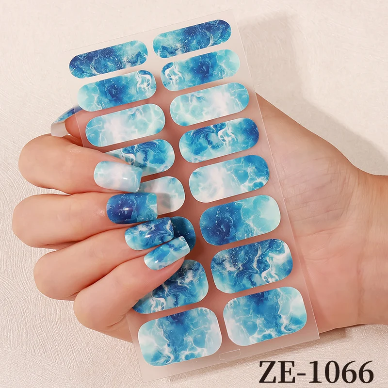 Blumen Design Nagelkunst Wraps