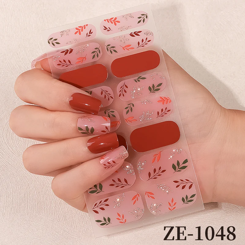 Blumen Design Nagelkunst Wraps