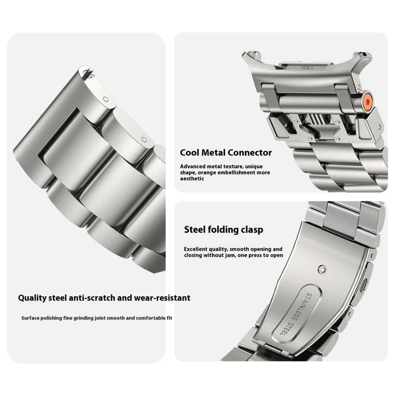Dauerhaft Samsung Galaxy Watch Ultra 47mm Metall Armband