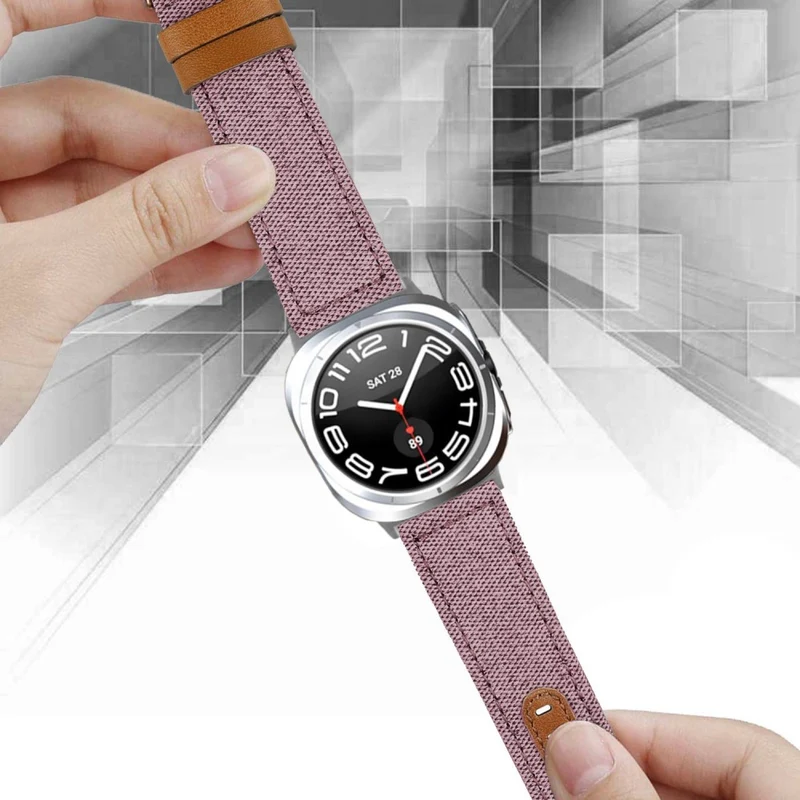 Cool Samsung Galaxy Watch Ultra 47mm Kunstleder Armband