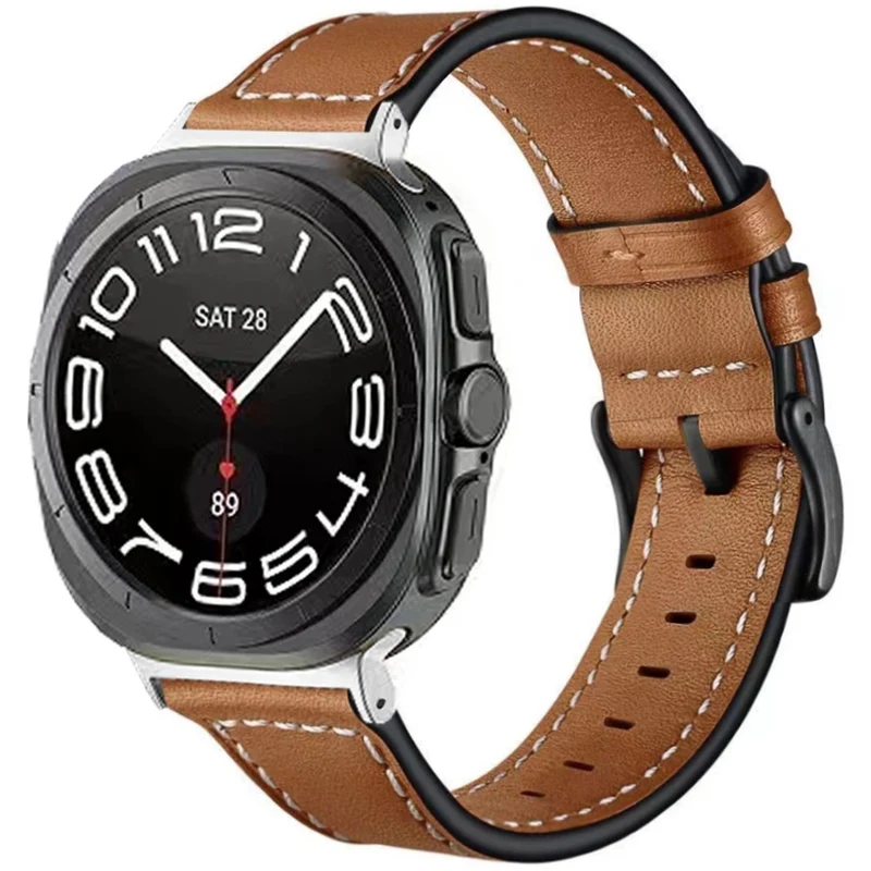 Unglaublich Ordentlich Samsung Galaxy Watch Ultra 47mm Echtes Leder Armband