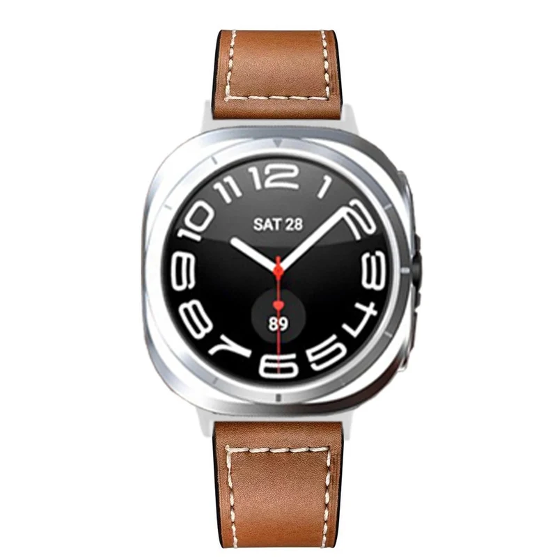 Unglaublich Ordentlich Samsung Galaxy Watch Ultra 47mm Echtes Leder Armband