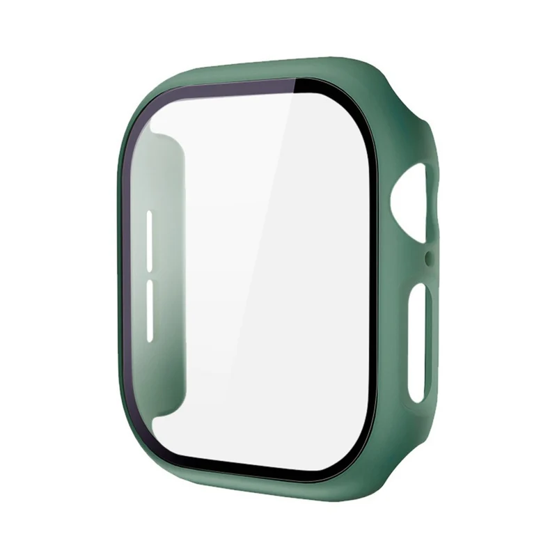 Weich Apple Watch Series 10 42mm Hülle mit Displayschutz in Glas und Silikon