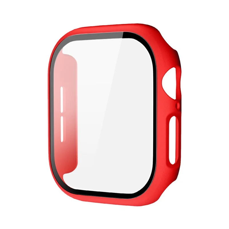 Weich Apple Watch Series 10 42mm Hülle mit Displayschutz in Glas und Silikon