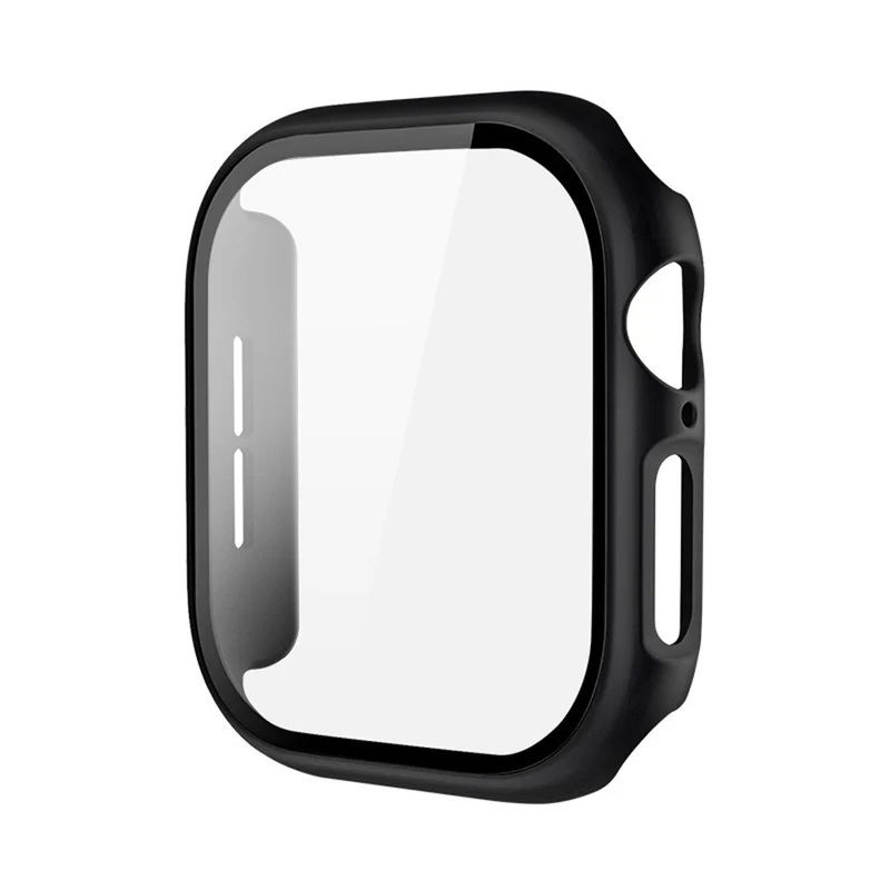 Weich Apple Watch Series 10 42mm Hülle mit Displayschutz in Glas und Silikon