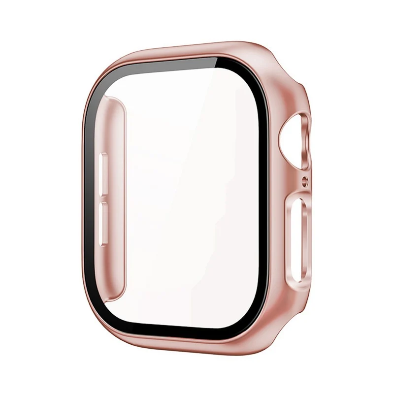 Weich Apple Watch Series 10 42mm Hülle mit Displayschutz in Glas und Silikon