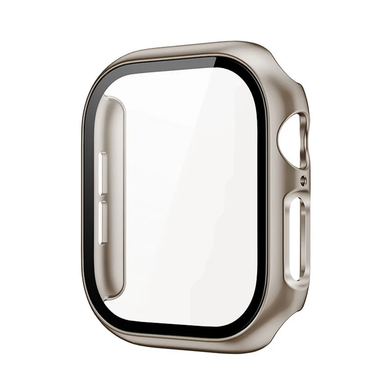 Weich Apple Watch Series 10 42mm Hülle mit Displayschutz in Glas und Silikon