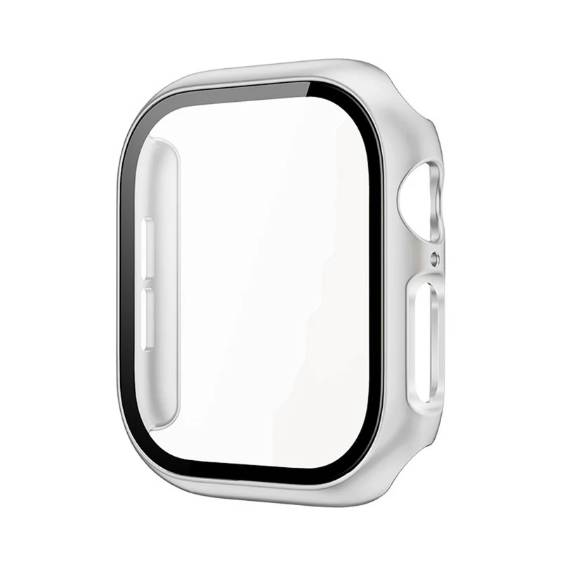 Weich Apple Watch Series 10 42mm Hülle mit Displayschutz in Glas und Silikon