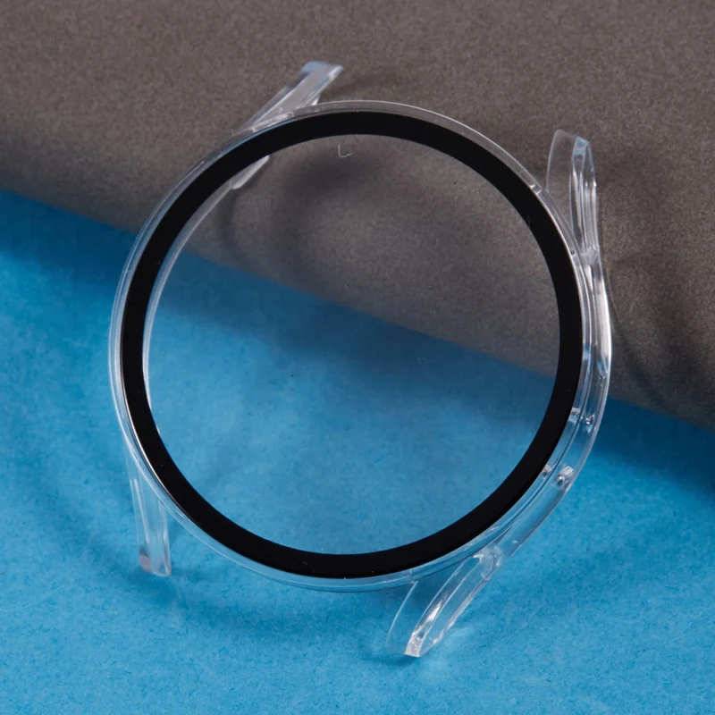 Weich Samsung Galaxy Watch 7 44mm Hülle mit Displayschutz in Glas und Silikon