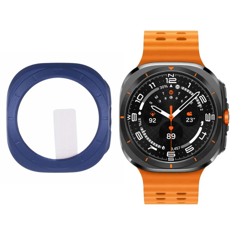 Schützend Apple Watch Ultra Hülle mit Displayschutz in Glas und Silikon