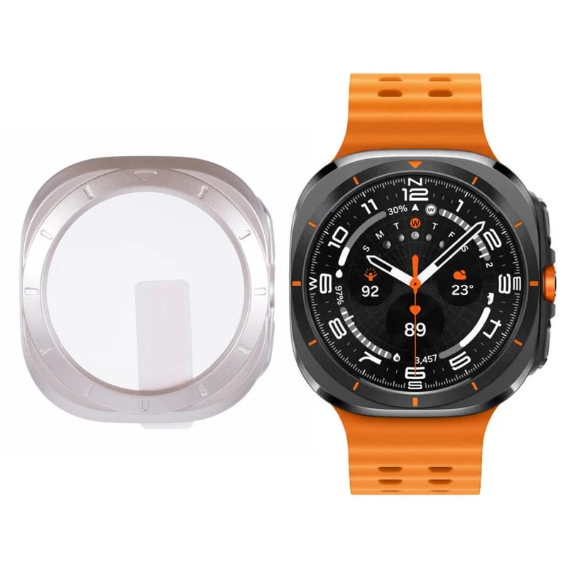 Schützend Apple Watch Ultra Hülle mit Displayschutz in Glas und Silikon