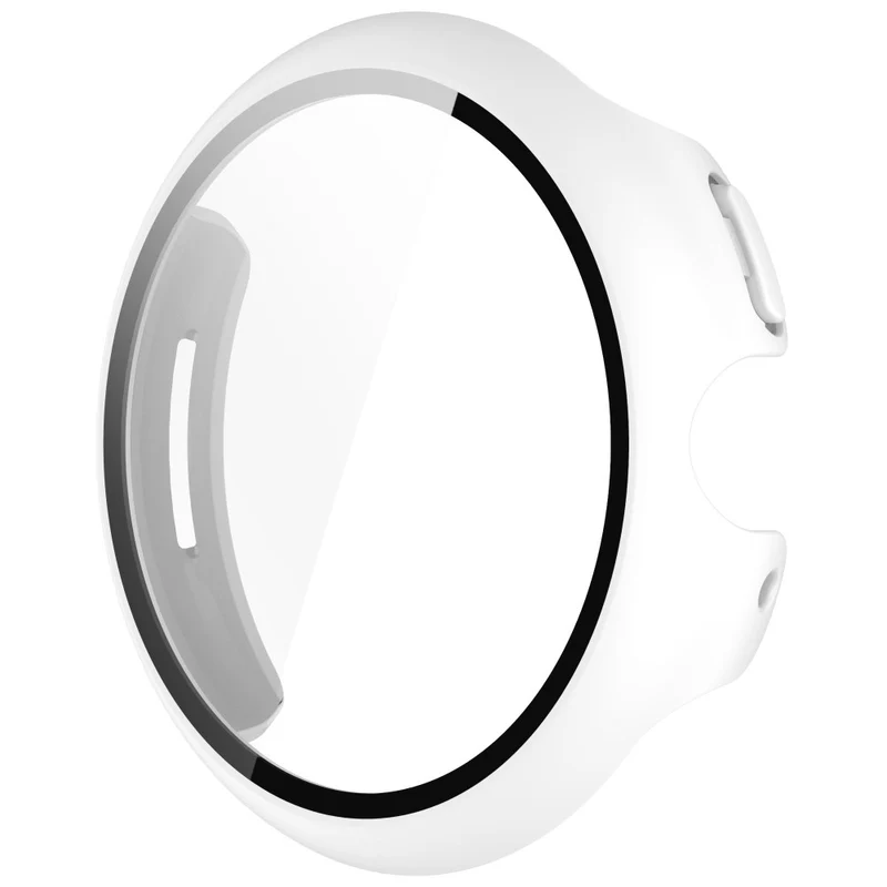 Schützend Google Pixel Watch 3 XL 45mm Hülle mit Displayschutz in Glas und Silikon