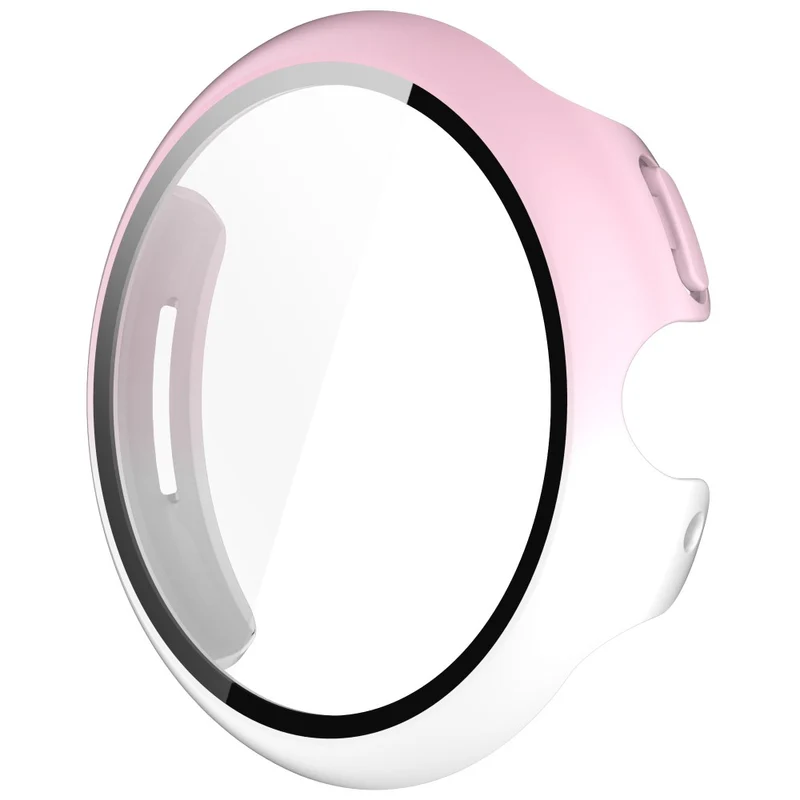 Schützend Google Pixel Watch 3 XL 45mm Hülle mit Displayschutz in Glas und Silikon