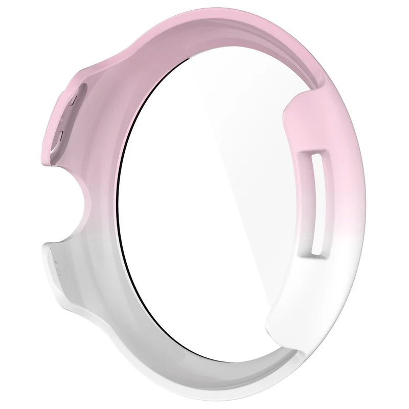 Schützend Google Pixel Watch 3 XL 45mm Hülle mit Displayschutz in Glas und Silikon