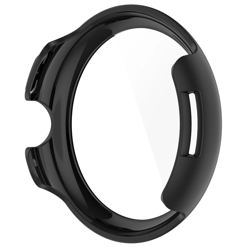 Schützend Google Pixel Watch 3 XL 45mm Hülle mit Displayschutz in Glas und Silikon