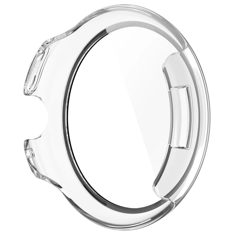 Schützend Google Pixel Watch 3 XL 45mm Hülle mit Displayschutz in Glas und Silikon