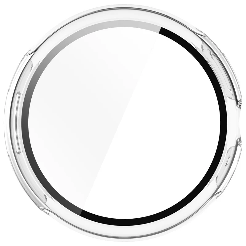 Schützend Google Pixel Watch 3 XL 45mm Hülle mit Displayschutz in Glas und Silikon