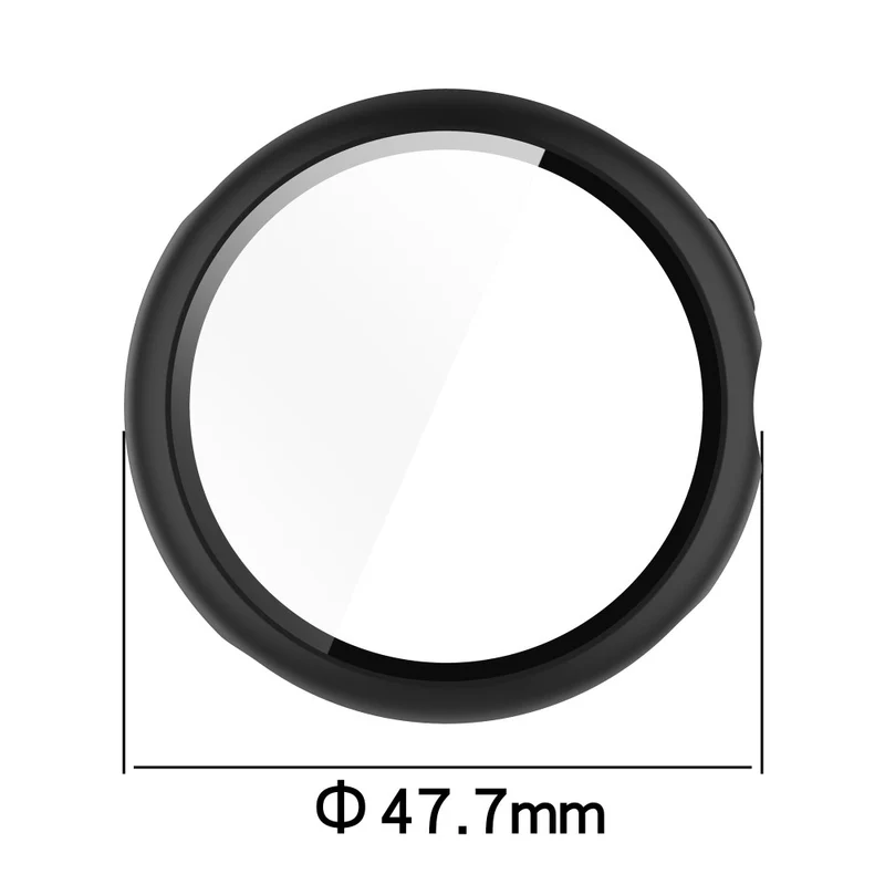 Schützend Google Pixel Watch 3 XL 45mm Hülle mit Displayschutz in Glas und Silikon