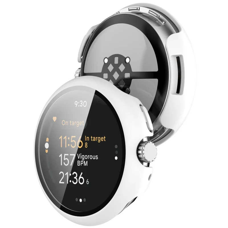 Großartig Google Pixel Watch 3 41mm Hülle mit Displayschutz in Glas und Silikon