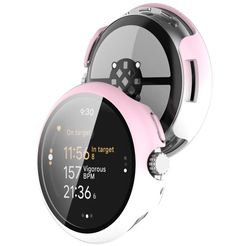 Großartig Google Pixel Watch 3 41mm Hülle mit Displayschutz in Glas und Silikon