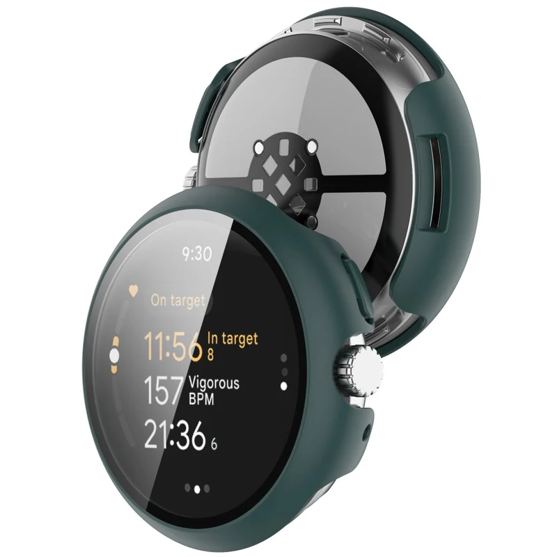 Großartig Google Pixel Watch 3 41mm Hülle mit Displayschutz in Glas und Silikon
